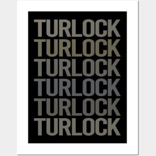 Gray Text Art Turlock Posters and Art